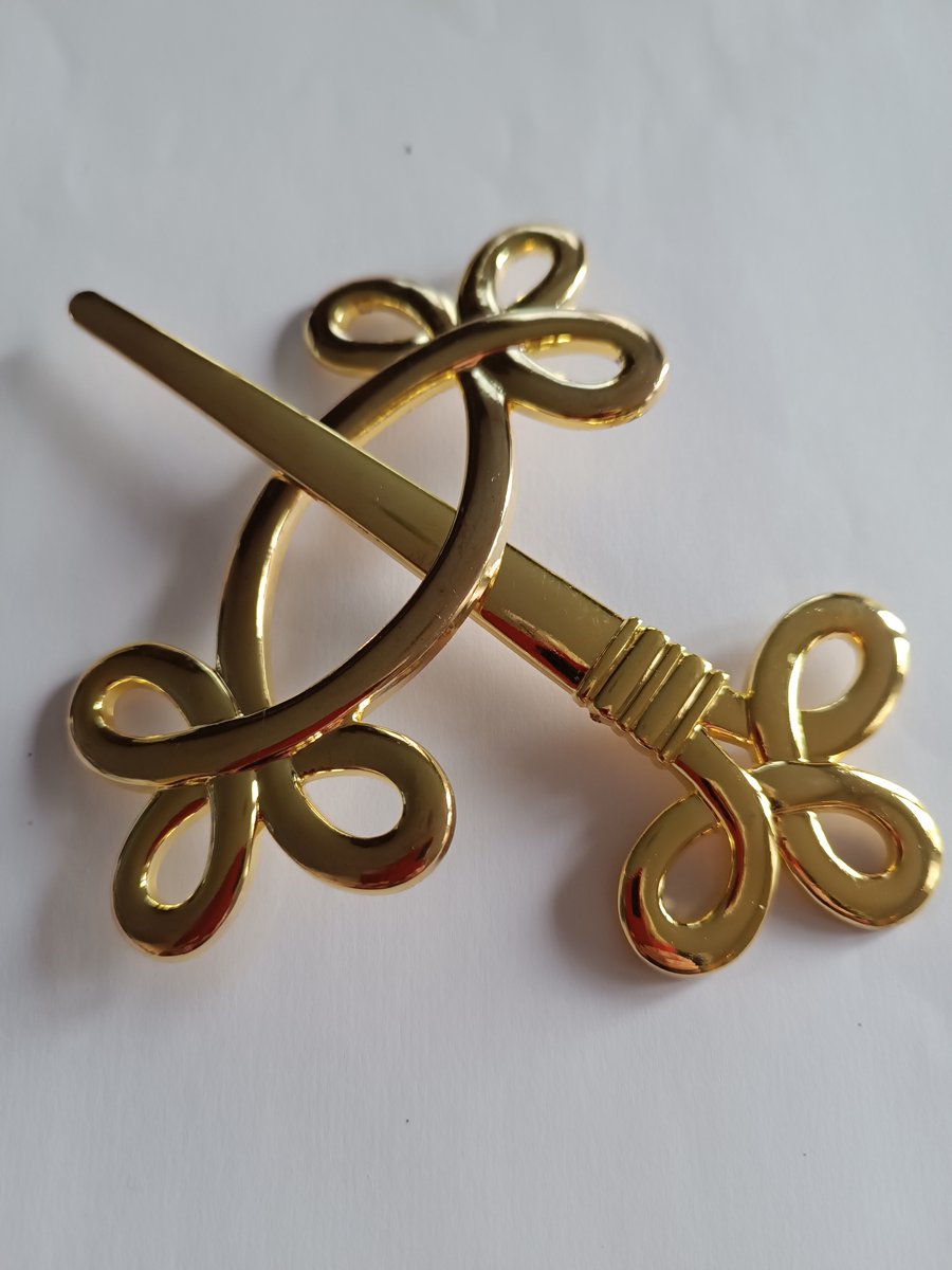 Vestsluiting 120mm goud kleurig