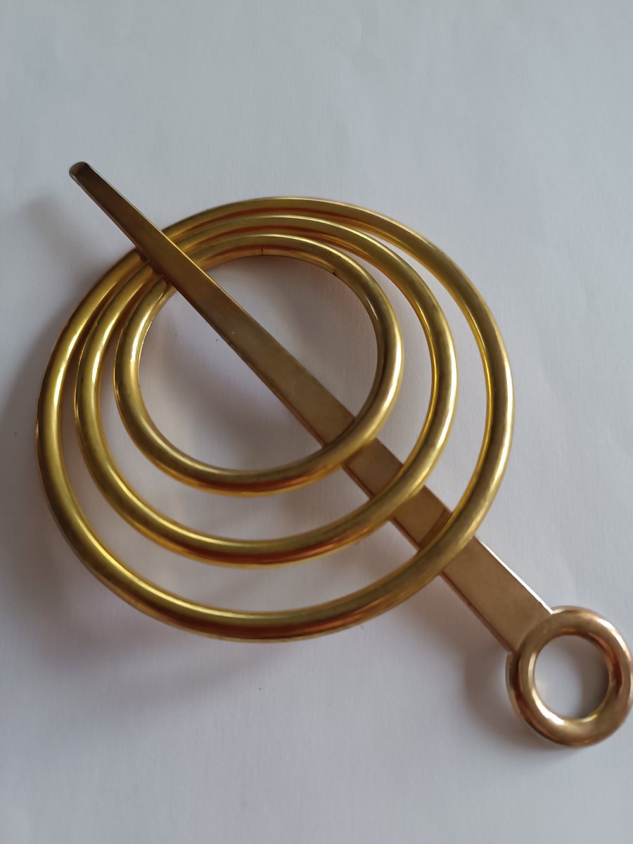 Vestsluiting 95mm goud kleurig