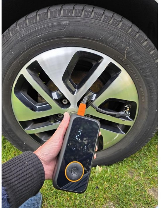 DailySupplies® Elektrische Fietspomp - Luchtcompressor - Bandenpomp - inclusief Opzetstukken - Zwart — afbeelding 4