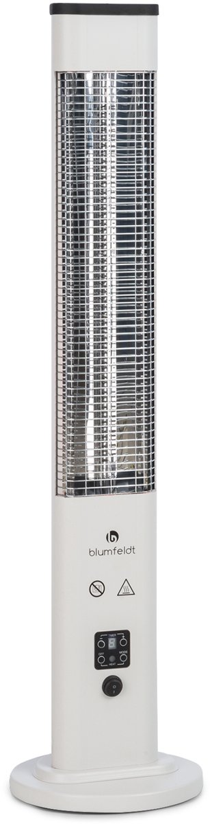 Klarstein infraroodverwarming, stralingsverwarming voor binnen, infraroodverwarming, veilige elektrische verwarming met kantelbeveiliging, energiezuinige verwarming met IP65, terrasverwarmer, 1200 watt