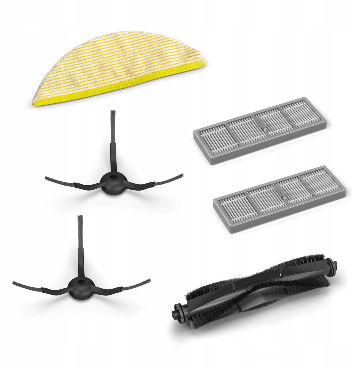 Karcher RCV 5 Accessoireset: Hoofdborstel, Zijborstels, Filters, Doek