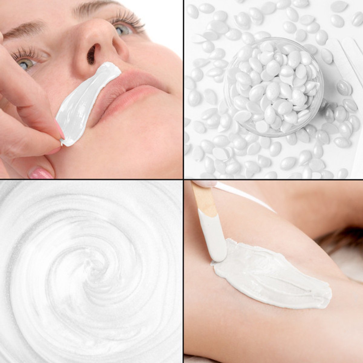 Waxparels voor thuis - bikinilijn, bovenlip of kin harsen - Hard wax melt - KIT voor THUISHARSEN - Brazilliant - coco wax - 50 gram