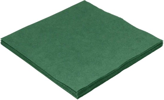 Serviettes papier vert 1/4 pli 33cm 2 épaisseurs 250 pièces