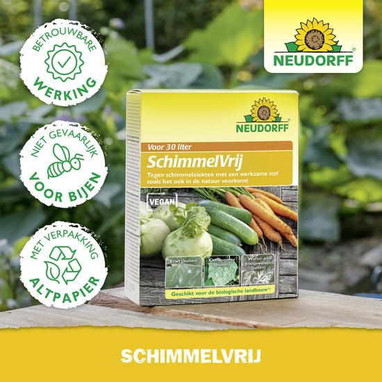 Neudorff Schimmelvrij Middel tegen Schimmel Planten Meeldauw bestrijdingsmiddel 75g Concentraat - voor 30 liter — afbeelding 4