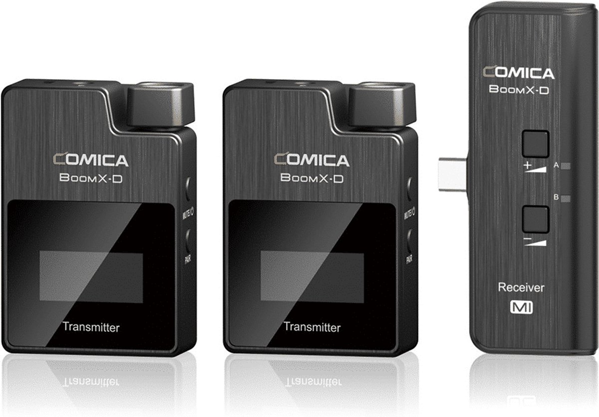 Comica Boom X-UC2 (2TX+ UC RX) 2.4G Digital Wireless Microphone