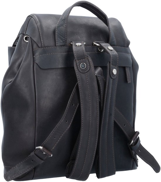 HAROLD'S Cuir Sac à dos de loisirs Sac à dos Campo Backpack Black Noir
