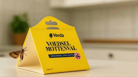 Mottenval – Verda Goods Voedselmottenval 6 stuks - Motten - Mottenvallen Voedselmotten - Meelmotten - Meelmot - Feromoonval - Meelmottenval - Voedselmot - Feromoonval - Meelmotten val - Levensmiddelenmottenval - Mottenvanger - Meelmotten kleefval