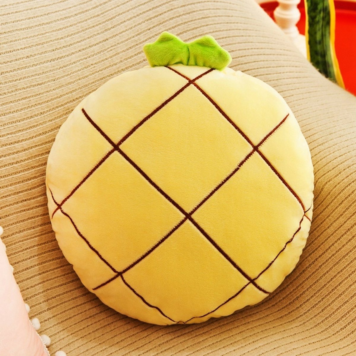 Grote Ananas Knuffel met Dekentje 3-in-1 - Decoratie & Comfort