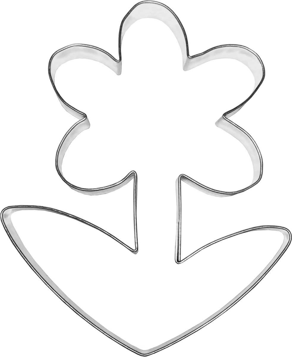 Koekjesvorm Narcis 11,1 cm - Metaal - Perfect voor Koekjes & Decoratie