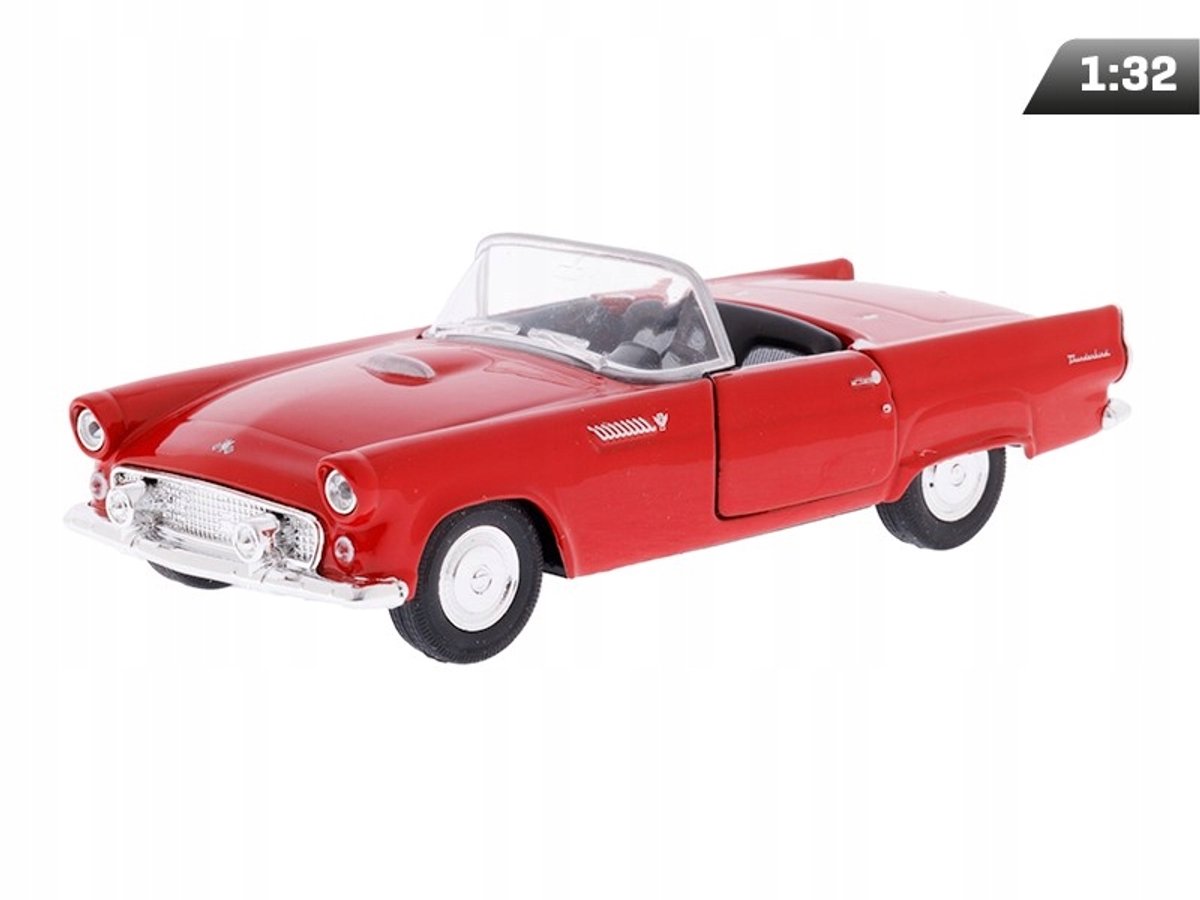 Ford Thunderbird 1955 Modelauto schaal 1:34 Rood