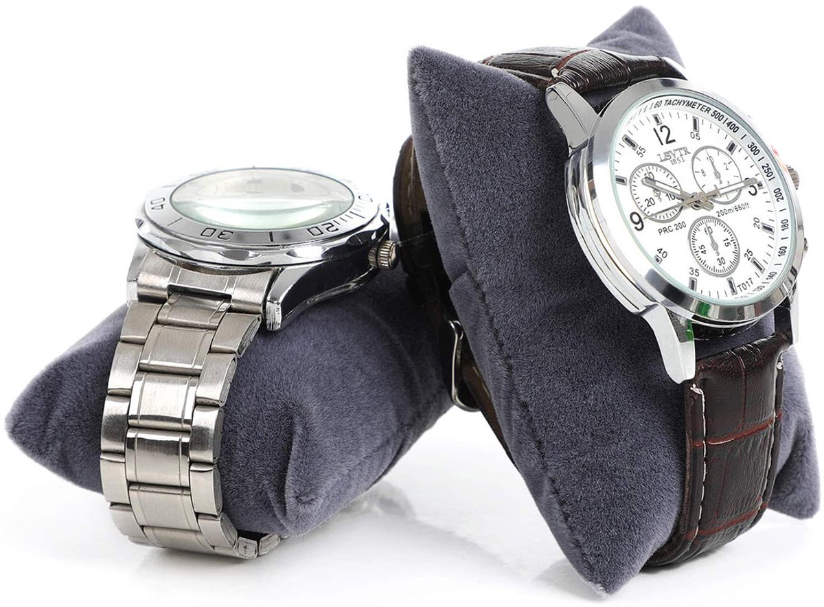 Horlogebox 5 Vakjes | Elegante Horlogekast met Glazen Deksel, Fluwelen Voering en Metalen Sluiting, Wit, 31,2 x 12 x 8,5 cm - Medahomestore