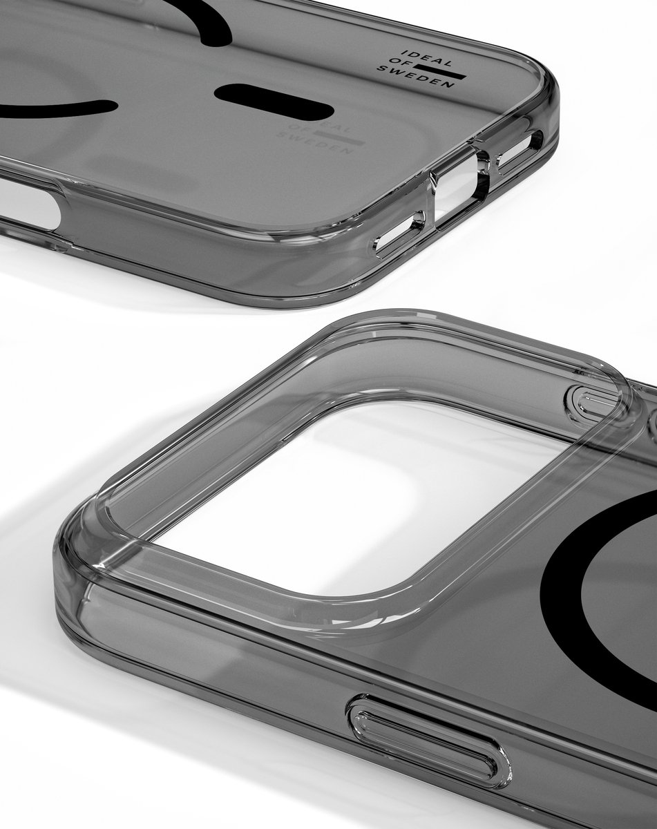iDeal of Sweden Transparante MagSafe-hoes voor iPhone 17 Pro Max, getint zwart - Clear case