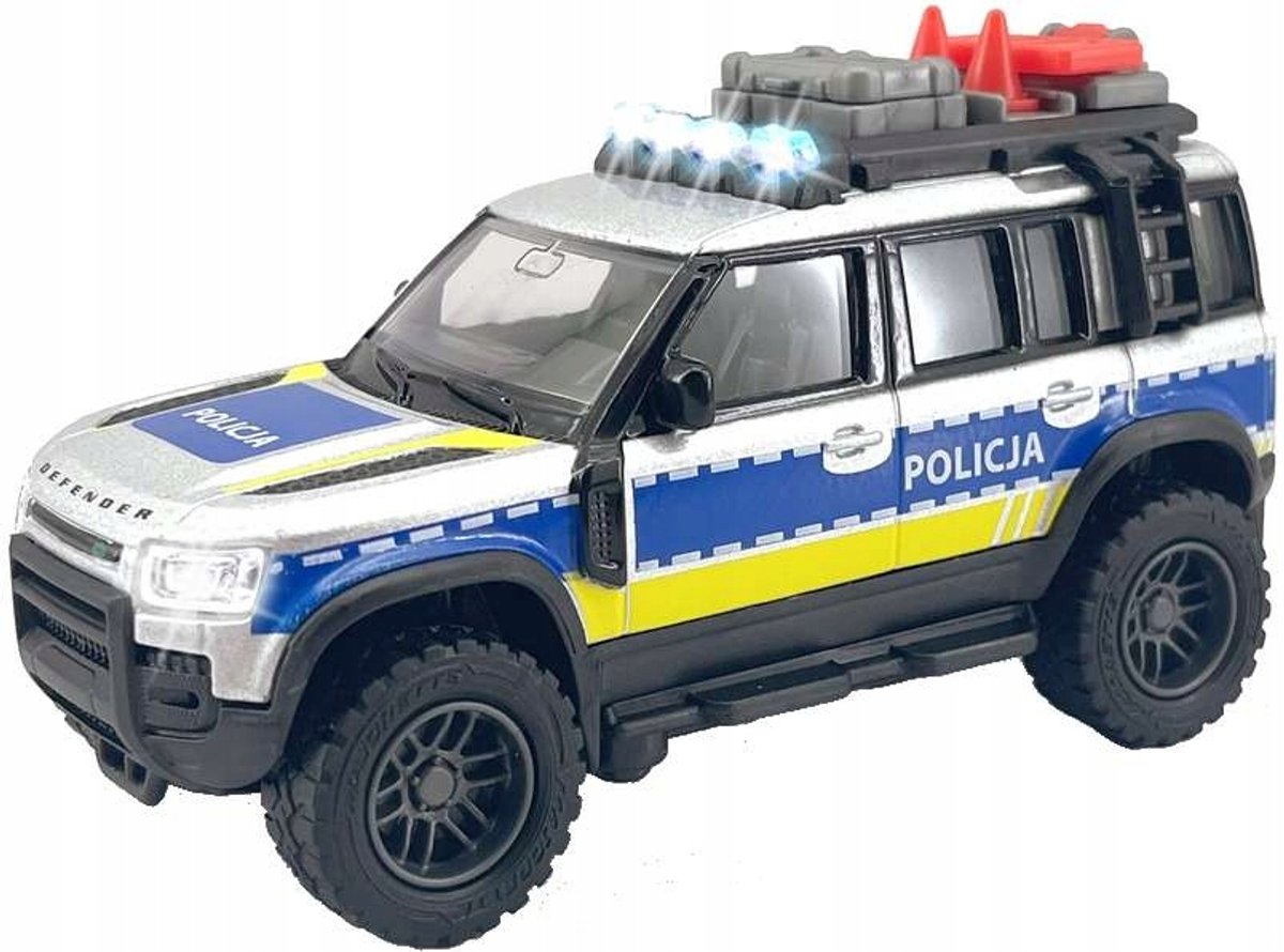 Majorette Land Rover Politie Auto met Licht & Geluid (1:43)