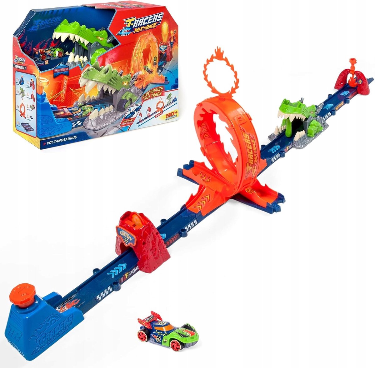 T-racers Mix ´n Race Vulkanosaurus Magische Doos Veelkleurig Kinderen