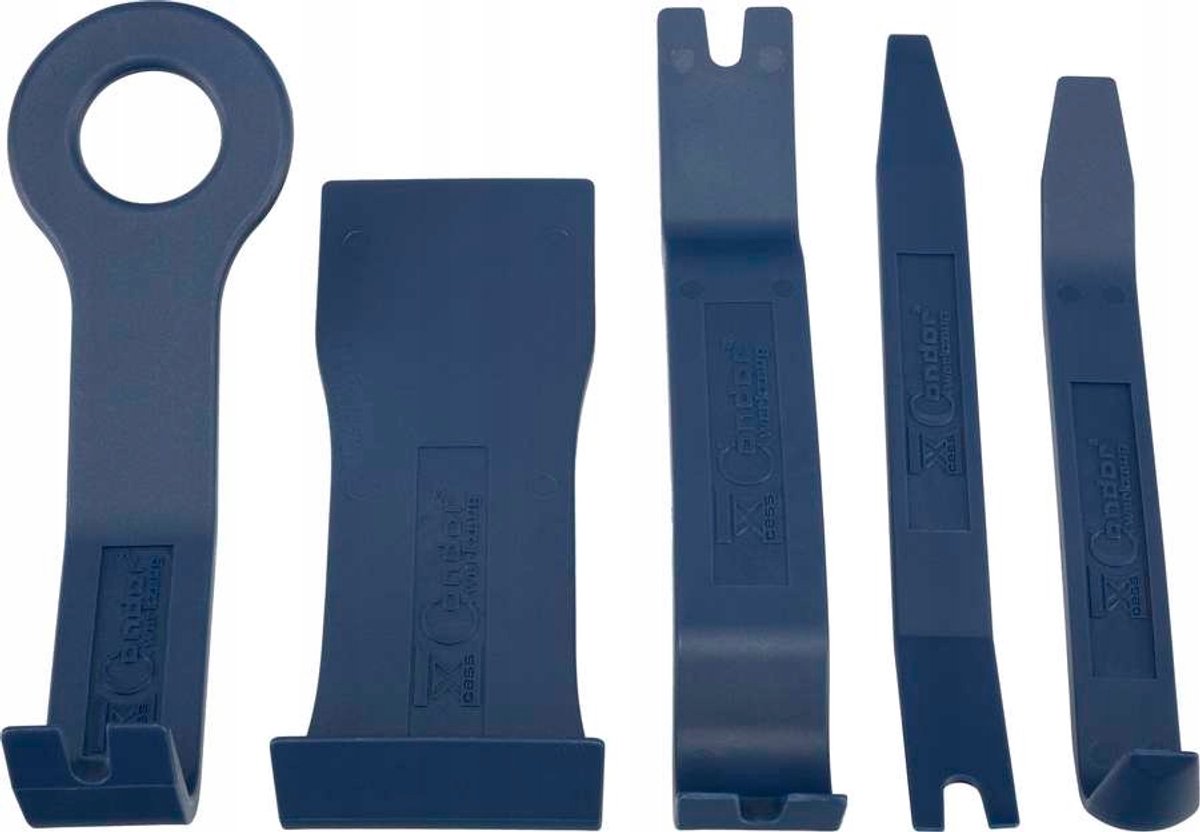 5x trimgereedschap voor auto-interieur - 160-200 mm