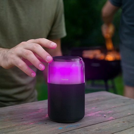 Hama Bluetooth speaker - Can - 4 Lichtmodi - 5W - Zwart van Hama — afbeelding 3