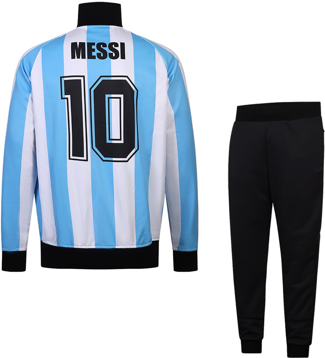 Messi Argentinie Trainingspak Thuis - Kind en Volwassenen-116