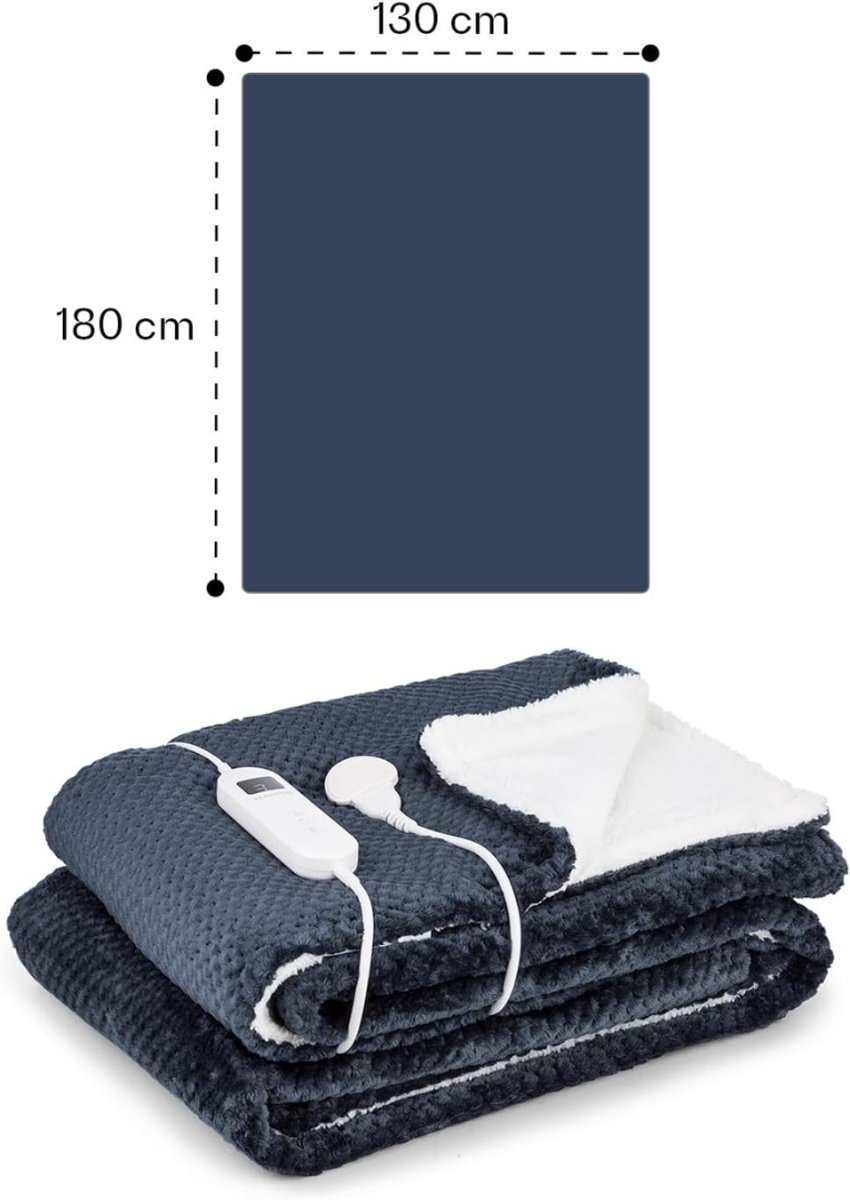 Elektrische Onderdeken 2 Persoons - Extra Zacht - Anthracite - afbeelding 3