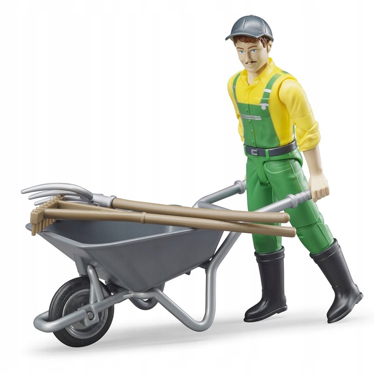 Bruder Boer met Kruiwagen Figuur 1:16 - Speelgoed Boerderij