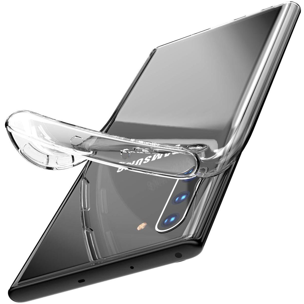 HB Hoesje Geschikt voor Samsung Galaxy Note 10 - Siliconen Back Cover - Transparant