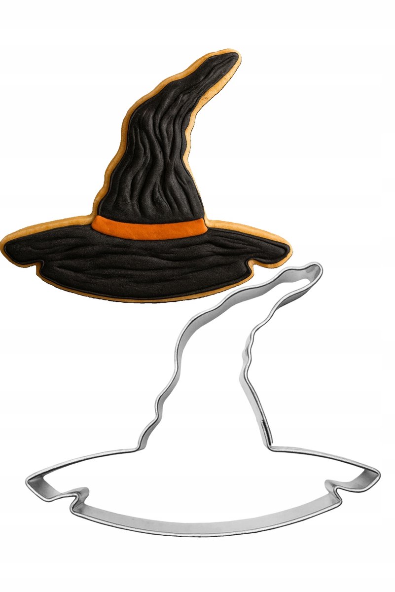 Halloween Heksenhoed Koekjesvorm - Roestvrij Staal