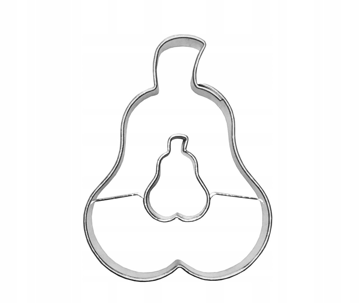 Koekjesvorm Peer met Gat - Metaal - 4.2 cm