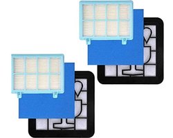 Geschikt voor Philips stofzuigerfilterpatronen, Geschikt voor PowerPro Compact FC9332/09 FC8010/01, HEPA-filter, motorbescherming, 2-pack.