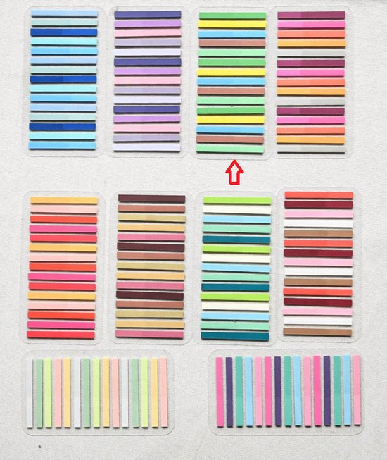 Index Tabs Sticky Notes - 300 stuks - 5 kleuren - Notitie Stickers ...