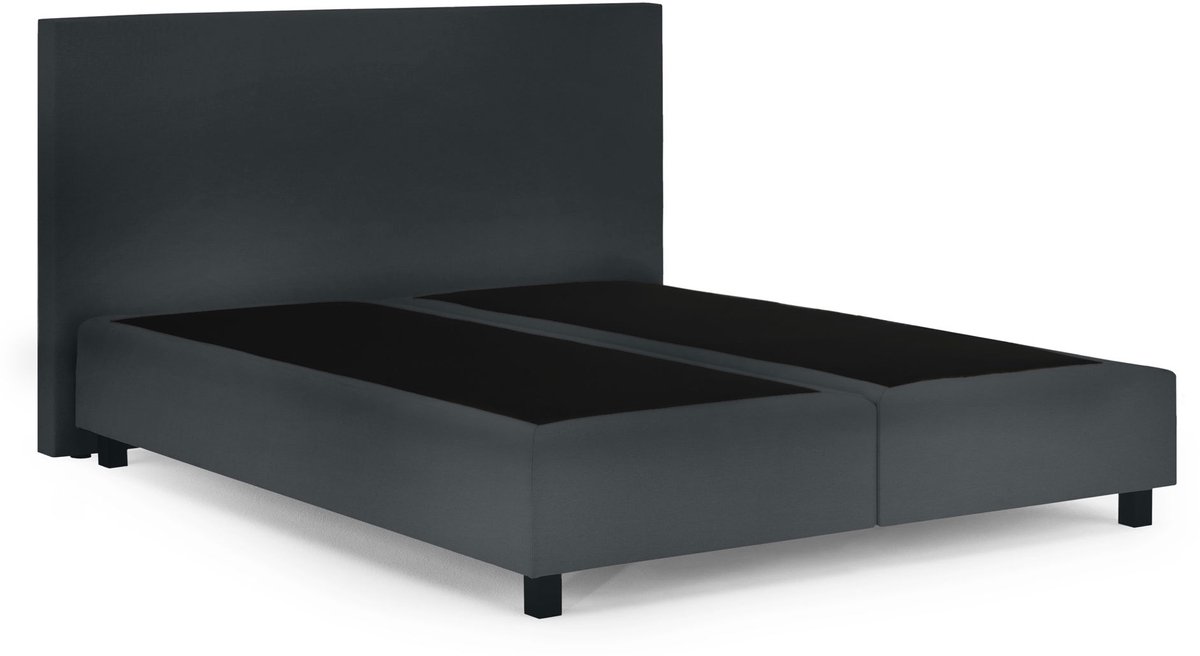 Karlsson Boxspring Autentik Tunn zonder matras - 140 x 200 cm - anthracite