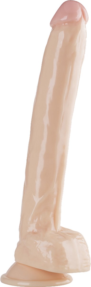 Deep Desire - PVC Dildo - 32 cm - Lichte Huidskleur