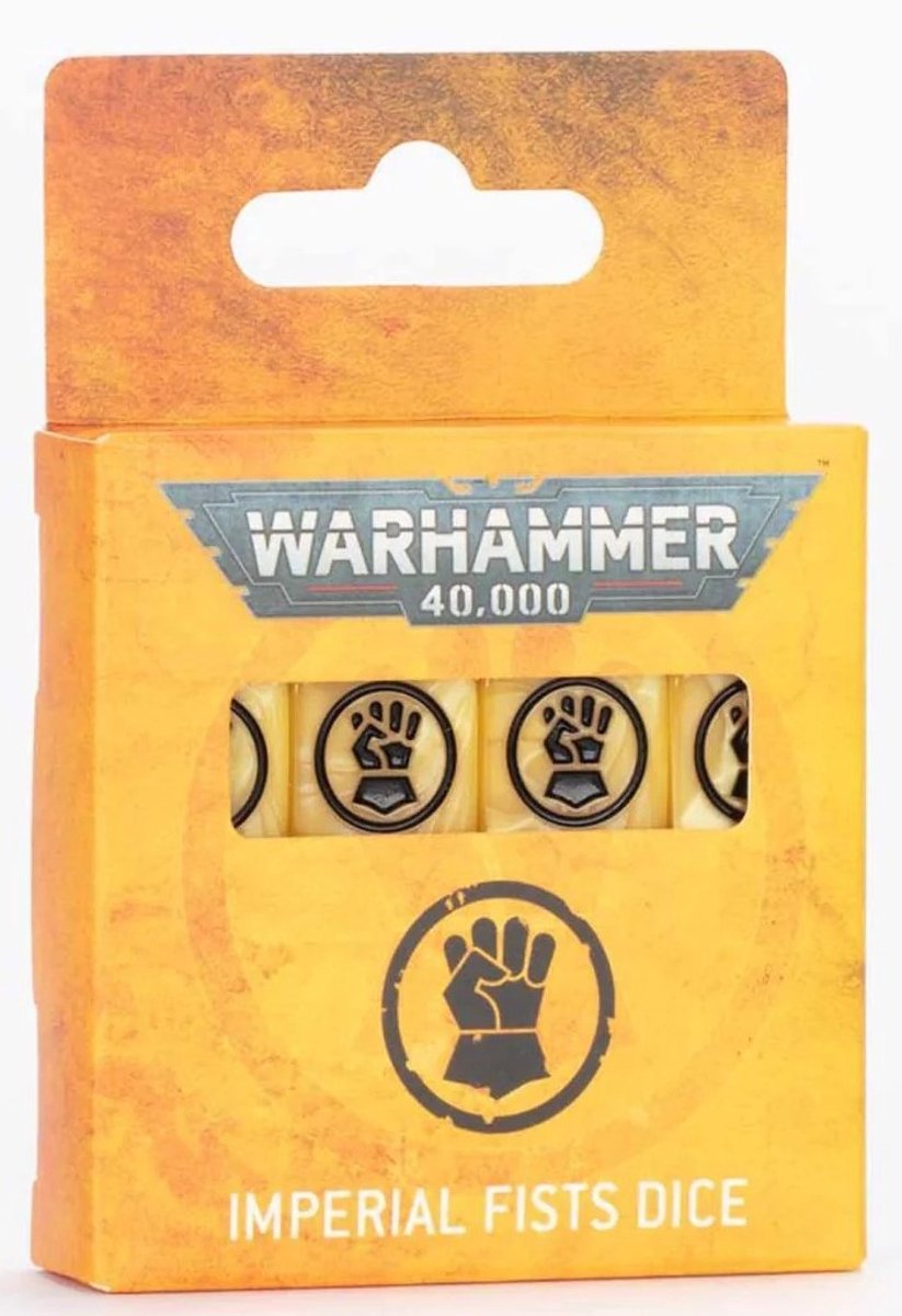 Warhammer 40K Imperial Fists Dice Set - 16 zeszijdige dobbelstenen - 55-64