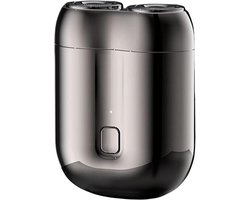 Krachtige 2-Blade Scheerapparaat - Usb Oplaadbare 2-Kop Body Shaver - Precisie/Baardtrimmer - Mini scheerapparaat voor heren - Draagbaar en precies scheergerei - Dames en Heren en de Beste Reiseditie Kleur - Zilver