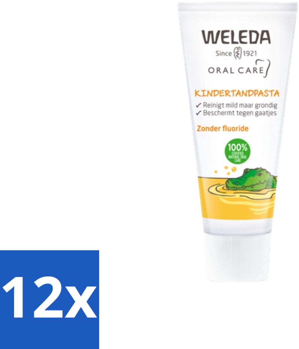 WELEDA - Kindertandpasta - 50 ml - Voordeelverpakking - 12 stuks