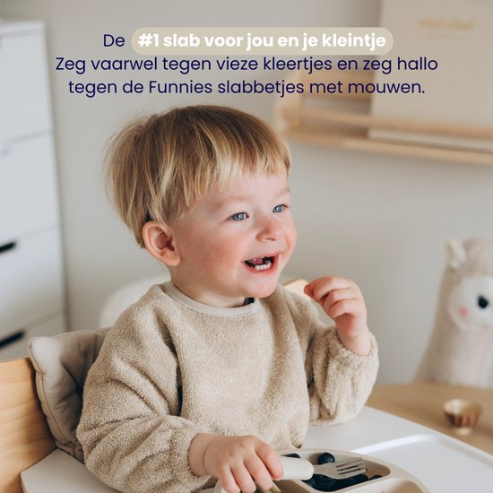 Funnies Slab met Mouwen 3-Pack - Roze Tinten - Set van 3 Stuks - Slab voor Kinderen - Slabbertjes Baby - Slabber van Funnies. — afbeelding 2