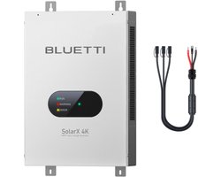 BLUETTI SolarX 4K & XT60-adapterkabel.Compatibel met Apex 300, B300, B300K, B300S, AC300, AC500. Supersnel opladen via zonne-energie, levert tot 4 kW aan zonne-energie. Ondersteunt zonnepanelen van 150 V tot 500 V.voor thuis, camper,Reis