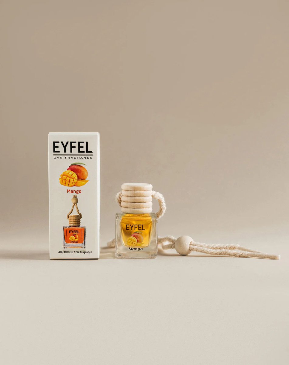 EYFEL - CAR FRAGRANCE- CAR - MANGO - 10ML - 3 STUKS