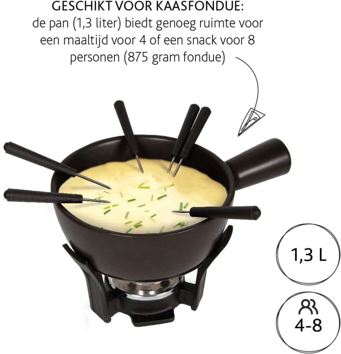 MKSS® Kaasfondue set Elektrisch - Fonduepannen - Fondueset – foto 3