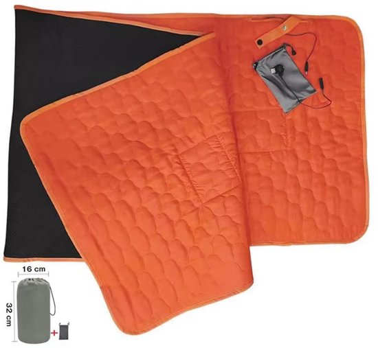Outdoor USB Verwarmde Slaapmat - Elektrische Verwarming Pad voor Camping, Wandelen en Reizen - Warm Slaapzak Matras - Elektrische Mat - Camping Accessoires - Reisuitrusting van LUXSURE — afbeelding 2