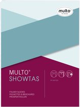 Multo showtassen - formaat A4 - 23-rings - 80 micron generfd - krimp met 10 stuks