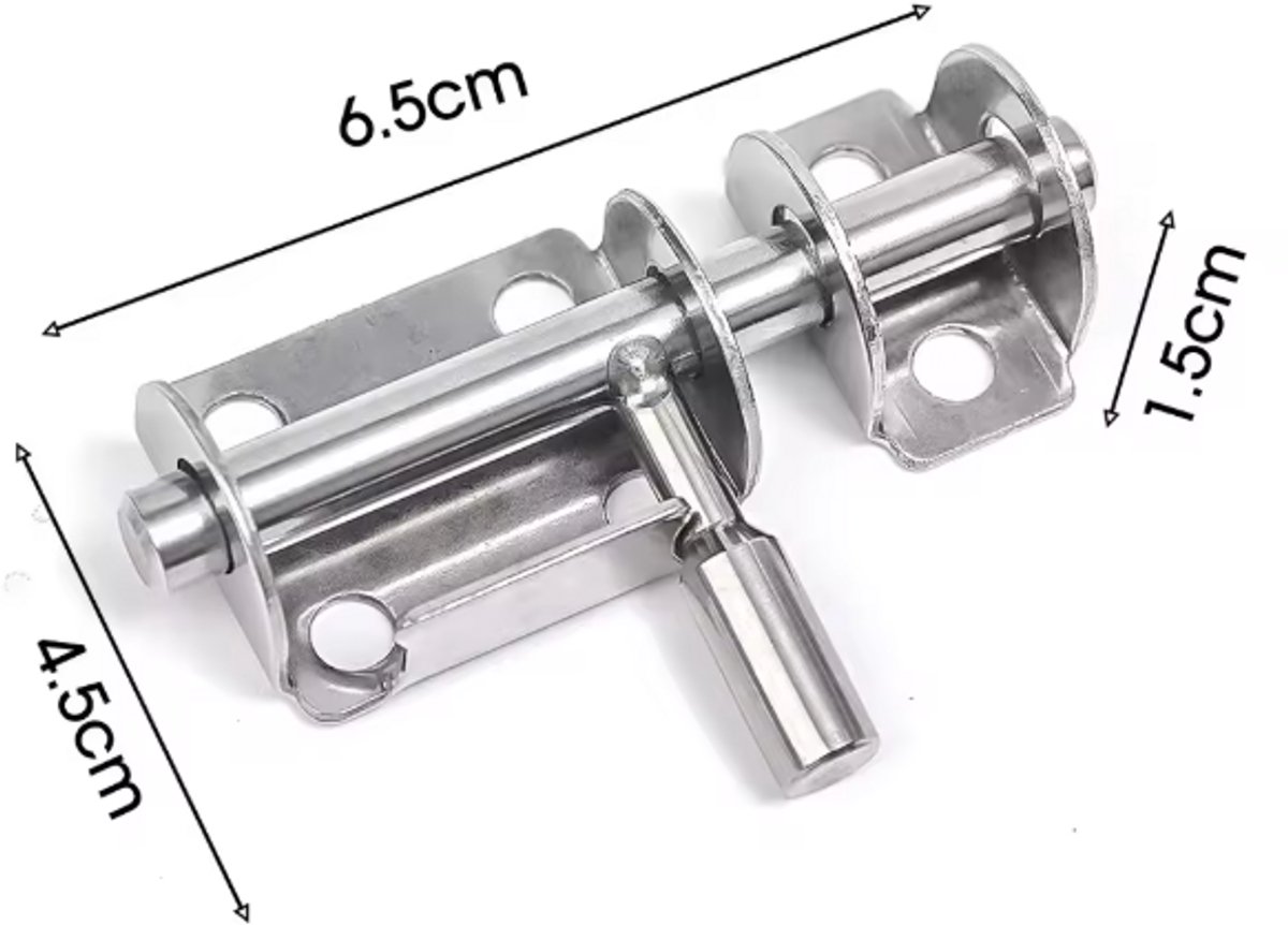 4 stuks veerbelaste grendel, 90 mm roestvrij stalen vat boutslot veerpen geladen vergrendeling voor aanhangwagenpoort, schuurdeur, garage, schuur (links rechts