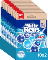 Witte Reus Kracht Actief Oceaan Toiletblok 100g - WC blokjes - Voordeelverpakking - 2x10 stuks