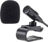 Erisin Externe 3,5mm Microfoon – Plug-and-play Met 3 Meter Kabel, Ruisonderdrukking, Voor Autoradio, PC En Laptop