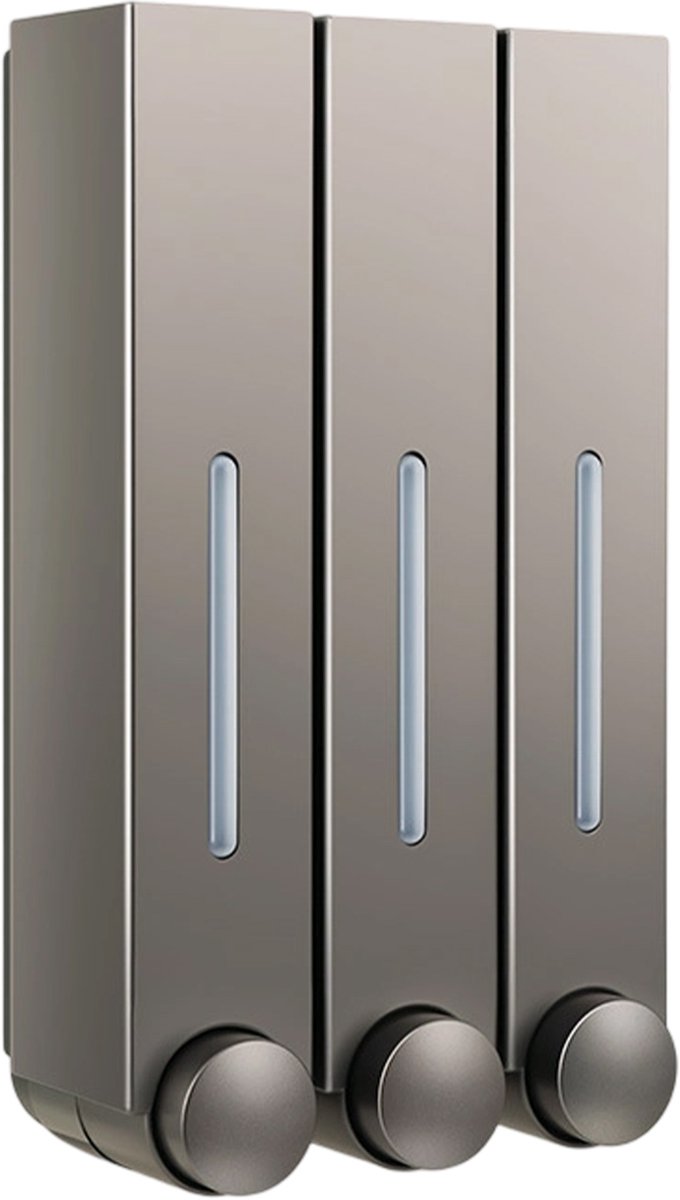 longziming -Zeepdispenser 420 ml – 15,3x9x28 cm, PP/ABS, Press-Design, Transparant Venster, Multifunctioneel voor Badkamer & Keuken