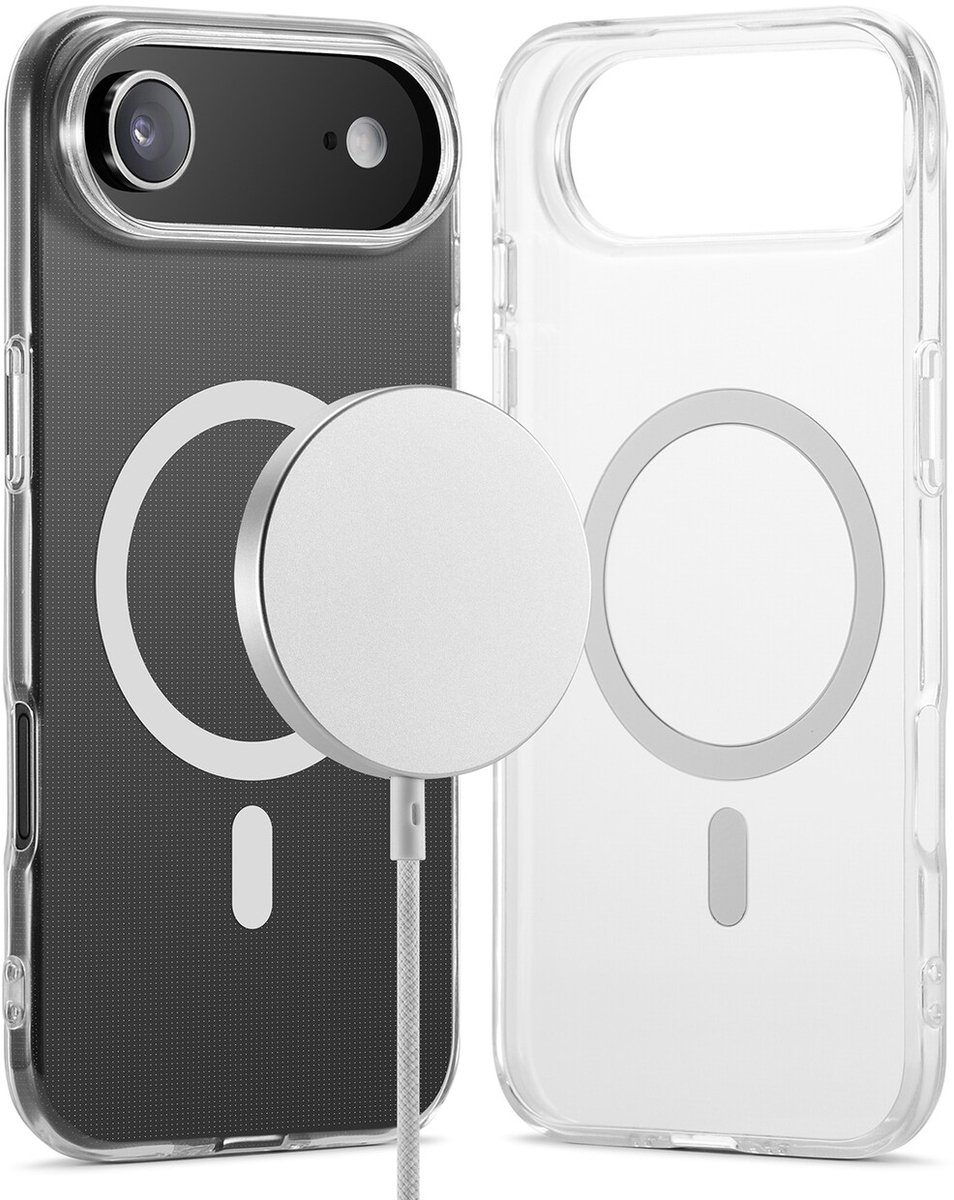 iPhone 17 air Hoesje -MagSafe -Back Cover Transparant- Slank, Sterk en Shock proof