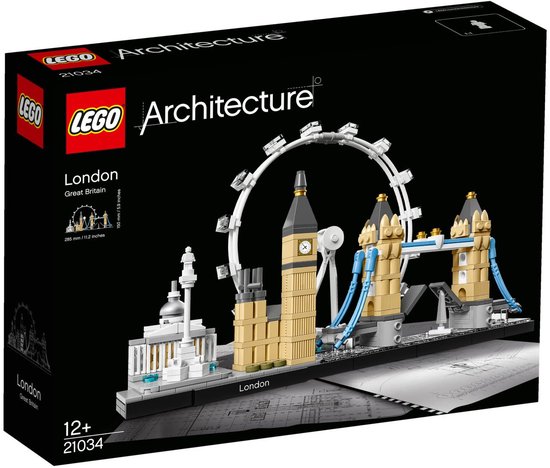 LEGO Architecture Londen Skyline Collectie Decoratie en Bouwpakket voor Volwassenen 21034
