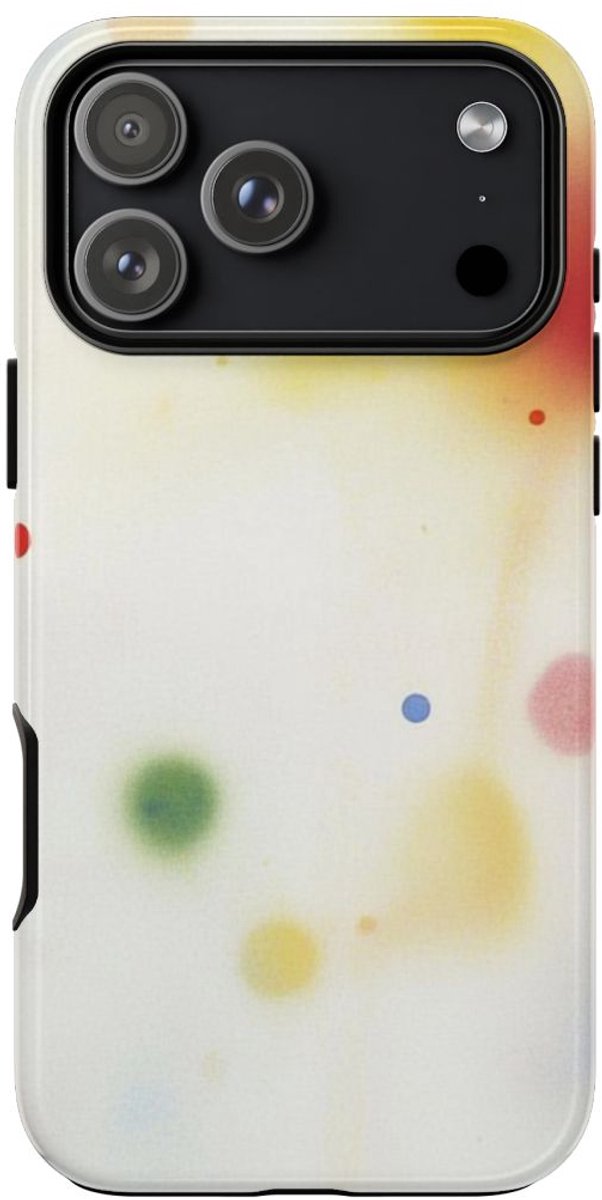 Kleurrijke Abstracte Vervage Stippen – Telefoonhoesje Geschikt voor iPhone 17 Pro Max