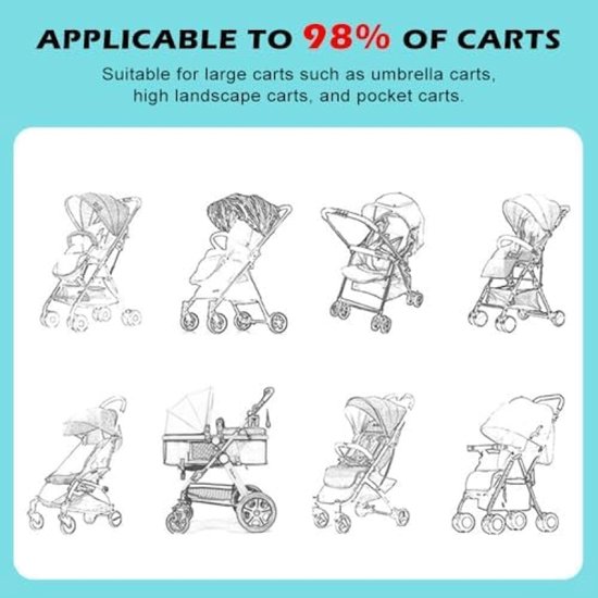 PromoHome Universele Kinderwagen Voetenzak - Zachte Winterbescherming met Veiligheidssluiting van Merkloos — afbeelding 4