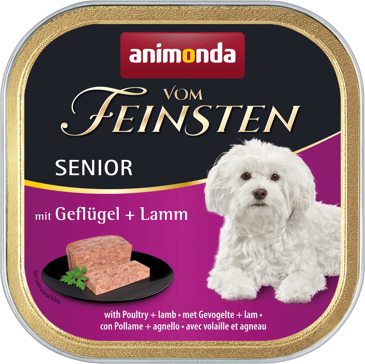 Animonda Vom Feinsten Senior Dog - Gevogelte & Lam - 22 x 150 g
