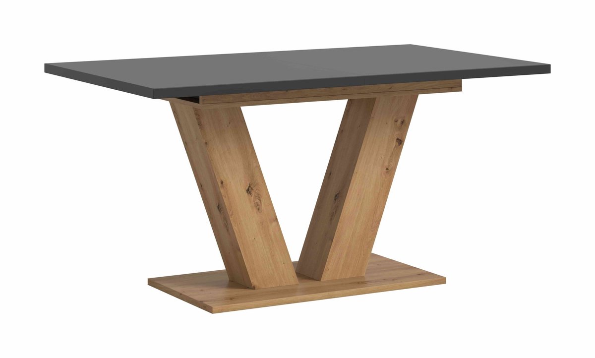 Furnilux Motion eettafel V uitschuifbaar Artisan NB grijs NB - 90x150x76cm