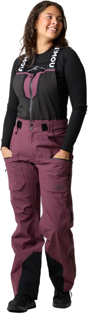 Swedemount Lofoten 3L Shell Bib – Skibroek dames Dk. Mauve